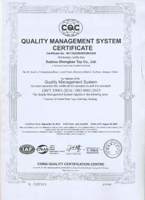 Warmly Celebrate Our Company Update ISO9001-2015