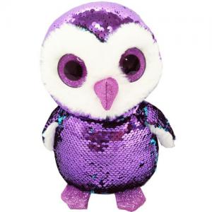 glitter eyes magic flip sequin fabric sea animal penguin plush toy