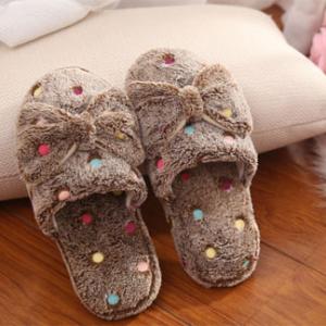 custom home plush indoor slippers 