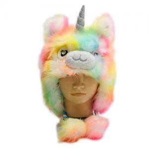  Plush Fur Animal Winter Unicorn Hat 