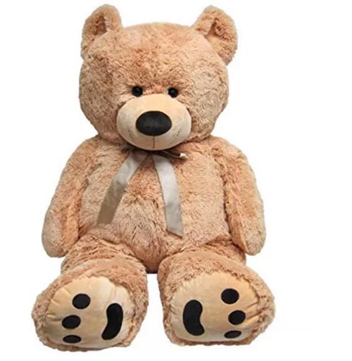 Huge Teddy Bear embroidery paw cute stuffed brown bear toys 