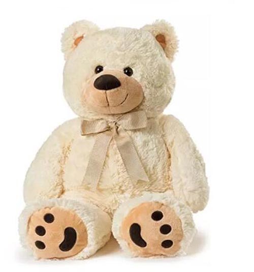Huge Teddy Bear embroidery paw cute stuffed brown bear toys 