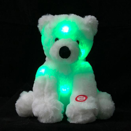 LED light teddy bear plush toy giant plush teddy bear for kids