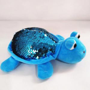 funny glitter flip mermaid stuffed sequin plush turtle 