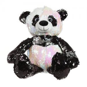 Animal Plush Reversible Flip Sequin Panda Bear Sparkle Toy 