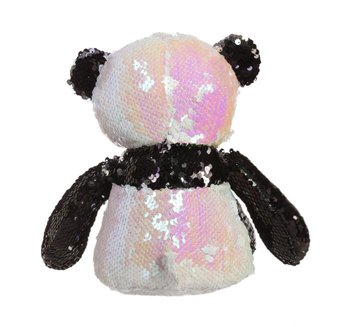 Animal Plush Reversible Flip Sequin Panda Bear Sparkle Toy 