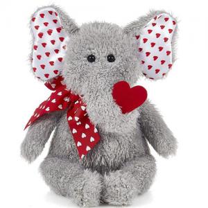 Valentine's Day Gift Cute Elephant Soft Plush Toy Valentine Stuffed Animal 