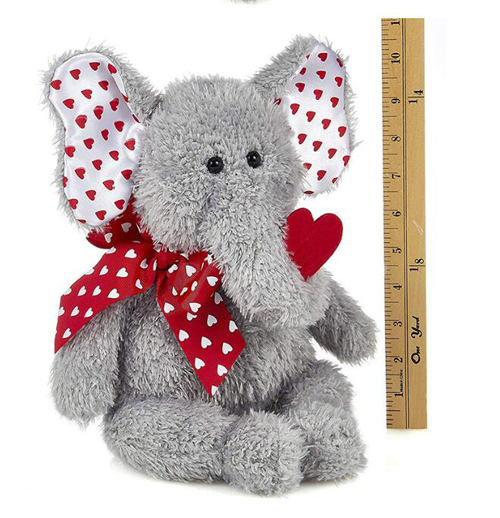 Valentine's Day Gift Cute Elephant Soft Plush Toy Valentine Stuffed Animal 