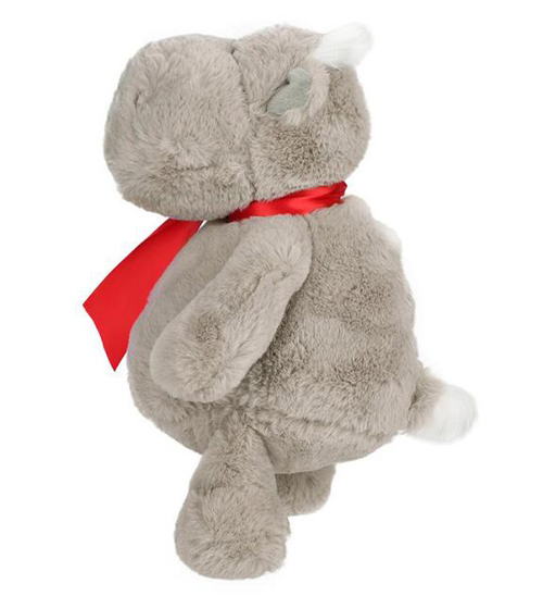 Valentine gift plush animal hippo