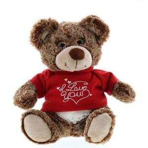 Valentine Plush Teddy Bear Toy Stuffed Teddy bear With T-shirt