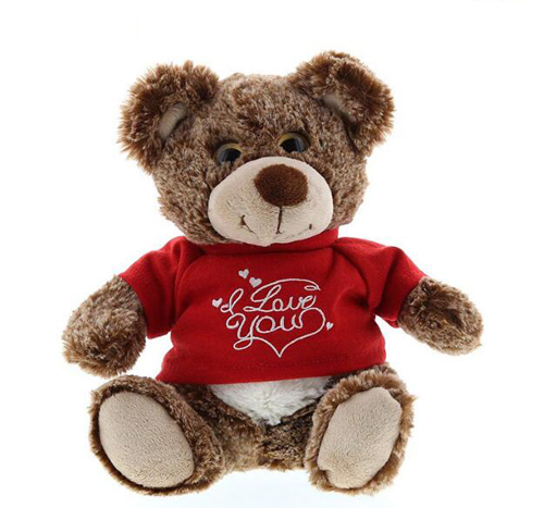 Valentine Plush Teddy Bear Toy Stuffed Teddy bear With T-shirt