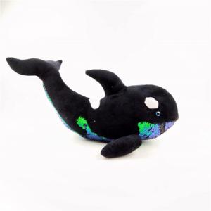 New design sequin plush toy whale beautiful