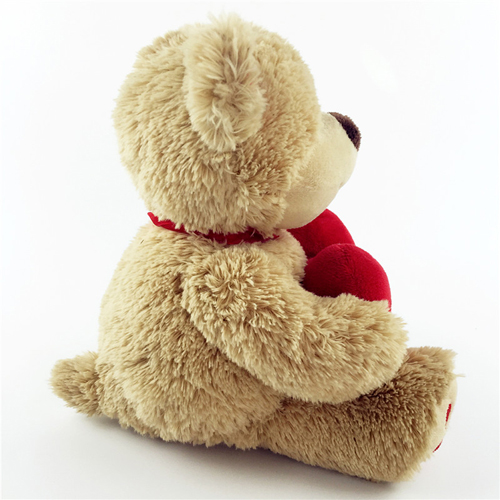 Valentine plush animal plush teddy bear with red heart