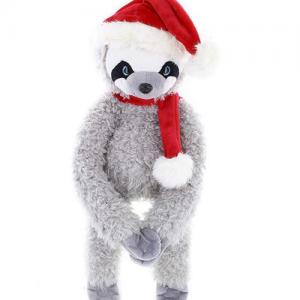 Custom Christmas gift plush animal gray sloth plush toys