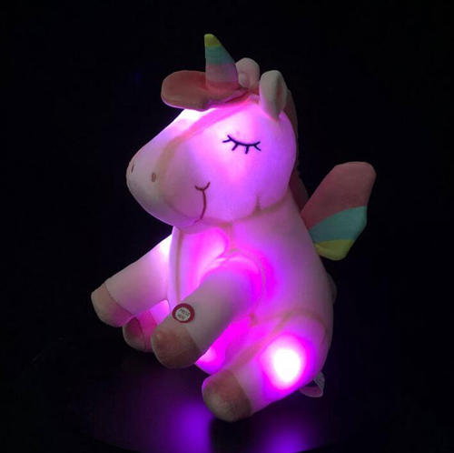 Christmas Valentine's Day Gift Gift Lovely Colorful Lighted unicorn Plush Led unicorn