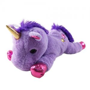 soft fluffy stuffed plush-toys colorful unicorn 