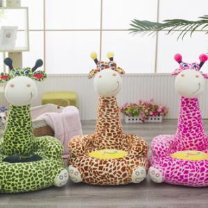 Handmade Baby kids stuffing animal giraffe sofa