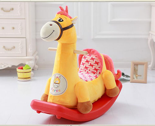 wholesales deer and horse plush baby rocking chair  