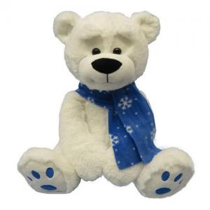 Christmas Gifts Cute Sitting Plush White Teddy Bear