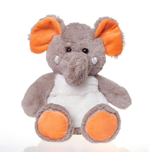 25CM Soft Stuffed Microwavable Elephant Animals Heat Plush Toy