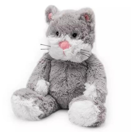 customized heated plush soft cuddly toy cat 