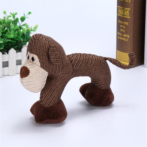  Stuffed Pet Plush Dog Squeaky Toy 