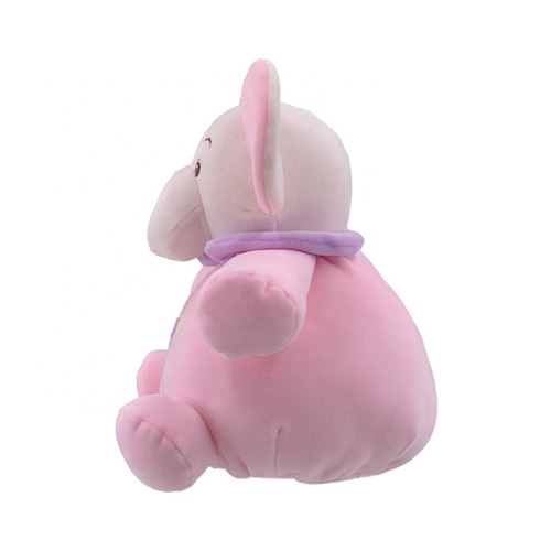 Pink Elephant Baby Toy With Rattle
