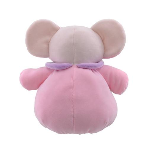 Pink Elephant Baby Toy With Rattle