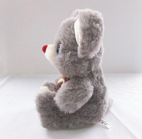 Soft Animal Plush Stuffed Mouse with Ribbon 
