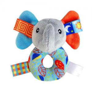 Baby soft plush ring rattle toys