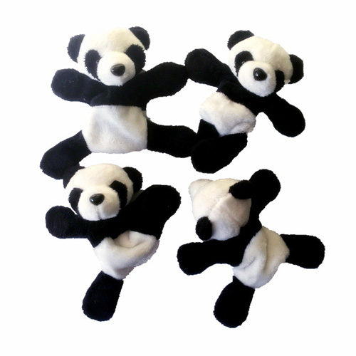 Plush toy with magnet Panda fridge magnet toy