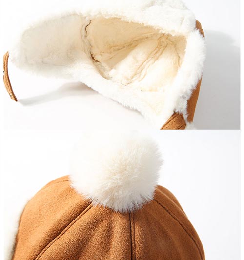 Baby Pompom Suede Hats 