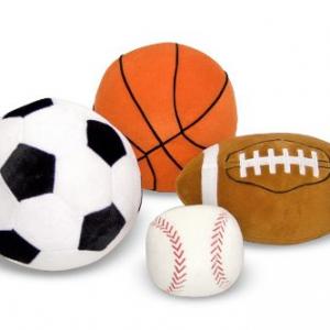 Baseball Plush Fluffy Stuffed Sports Ball/Promotional Ball Soft Toys