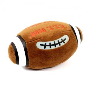 Oem design football shape player plush stuffed doll