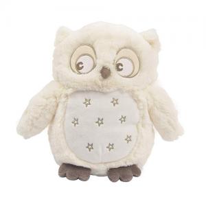 Furry kids night light toys cream plush