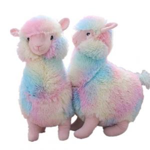 colourful plush toy llama stuffed alpaca plush soft toy 