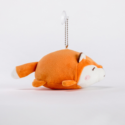 Cute plush fox keychain