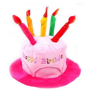  Plush Cake Hats With Candles