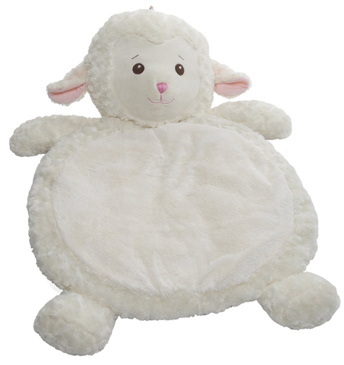 Custom super soft plush baby animal playmat