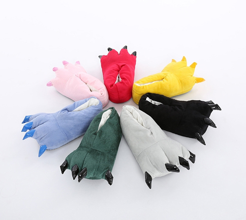 Animals Plush slippers adult cartoon slippers with claw