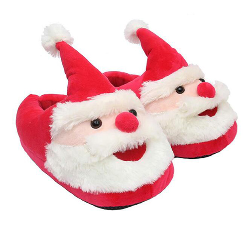 Winter slipper animals plush christmas slippers