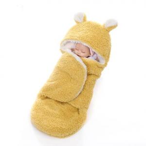 100% Polyester Microfiber Printed Fleece Knitted Wholesale New Born Wearable Swaddle Baby Blanket