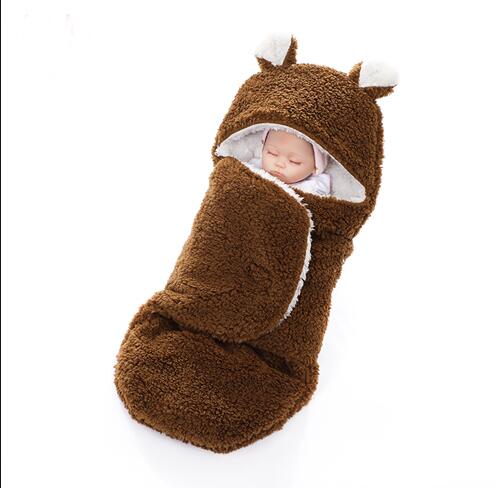 100% Polyester Microfiber Printed Fleece Knitted Wholesale New Born Wearable Swaddle Baby Blanket