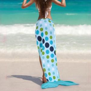 Custom Printed Beach Towel Polyester Microfiber Wearable Towel 