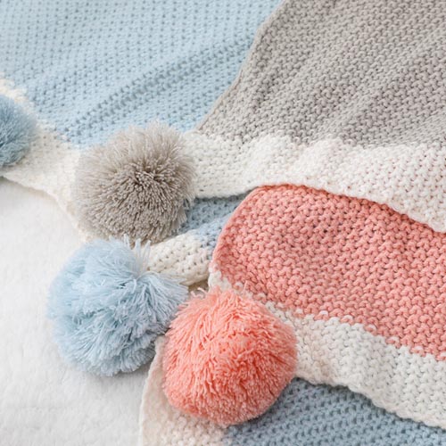 Knitted Baby Blanket Ball Comfortable Knitted Blanket