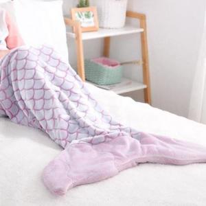 All Seasons Cozy Soft Mermaid Blanket Tail Knitted Mermaid Blanket for Kids Mermaid Blanket Fleece for Baby