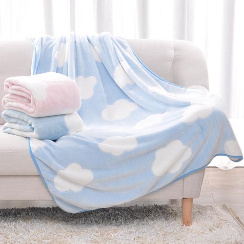 Offset Flannel Blanket Thicken Winter Warm Cover Blanket Fleet Sheet Blanket