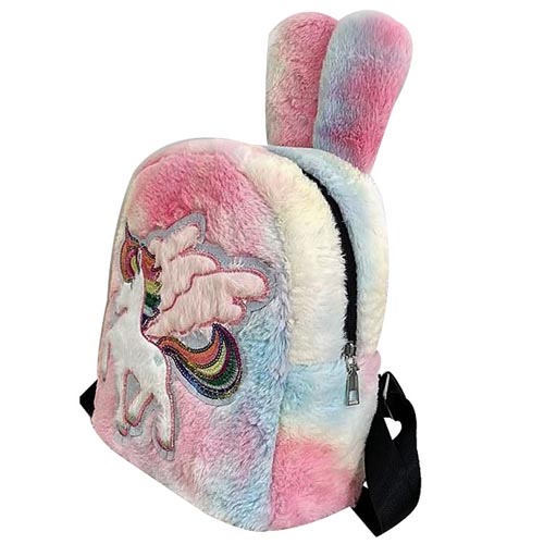  High quality wool cartoon unicorn cute schoolbag bagpack kids backpack