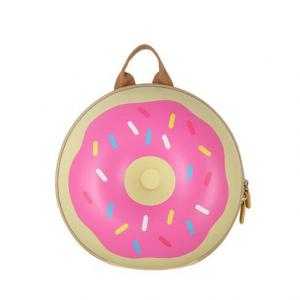 sekolah travel back pack cartoon bags  leisure backpack bagpack for girls, cartoon circle cake shaped Donut backpack for kids 