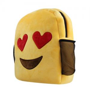 customize made EMOJI kids plush toys backpack school backpack wholesale 